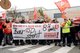 Warnstreik beim Benz in Mannheim