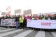 Warnstreik beim Benz in Mannheim