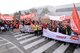 Warnstreik beim Benz in Mannheim