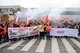 Warnstreik beim Benz in Mannheim