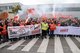 Warnstreik beim Benz in Mannheim