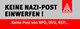 Anti-Nazi Briefkastenaufkleber