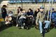 Die GE-Beschaeftigten im Stadion