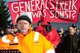 Protestaktion der Bombardier-Beschaeftigten