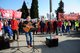 Protestaktion der Bombardier-Beschaeftigten