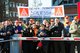 Protestaktion der Bombardier-Beschaeftigten