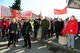 Protestaktion der Bombardier-Beschaeftigten