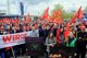 Warnstreikauftakt bei Daimler, EvoBus und Transco Mannheim