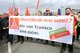 Warnstreikauftakt bei Daimler, EvoBus und Transco Mannheim