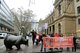 GE Delegation demonstriert in der Frankfurter Boerse