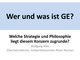 GE Strategie und Philosophie