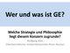 GE Strategie und Philosophie