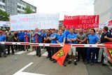 Protest bei Bombardier 